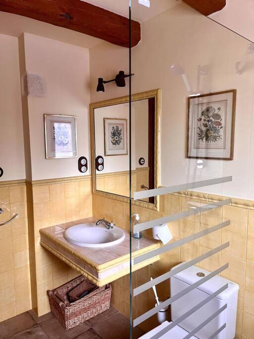 Apartment In Country House With Views And Pool Vespellá Esterno foto