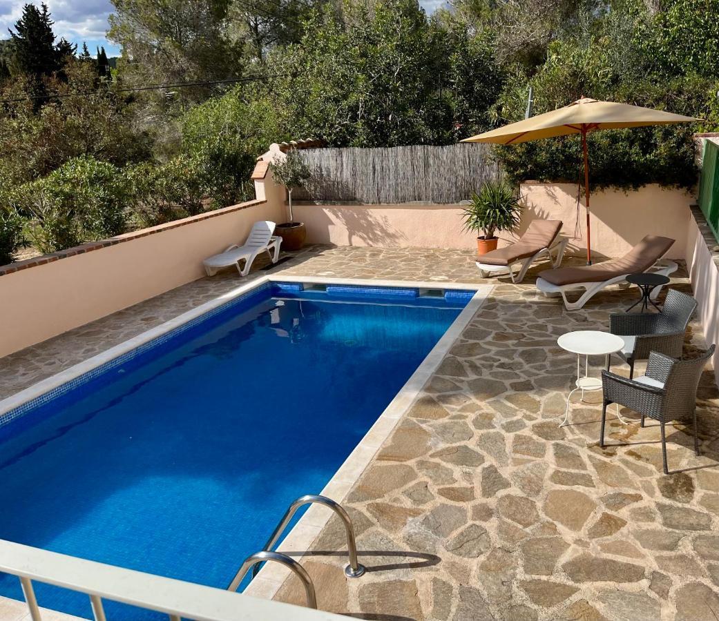 Apartment In Country House With Views And Pool Vespellá Esterno foto